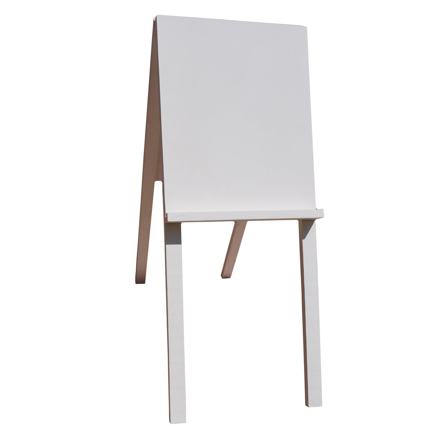 Caballete de madera blanco