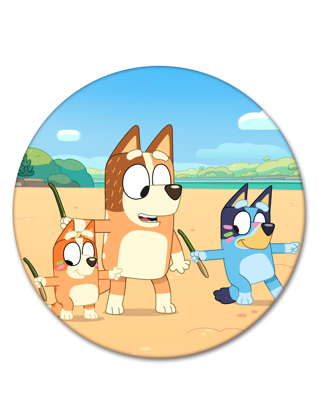 Bluey 11 Funda Circular para mampara