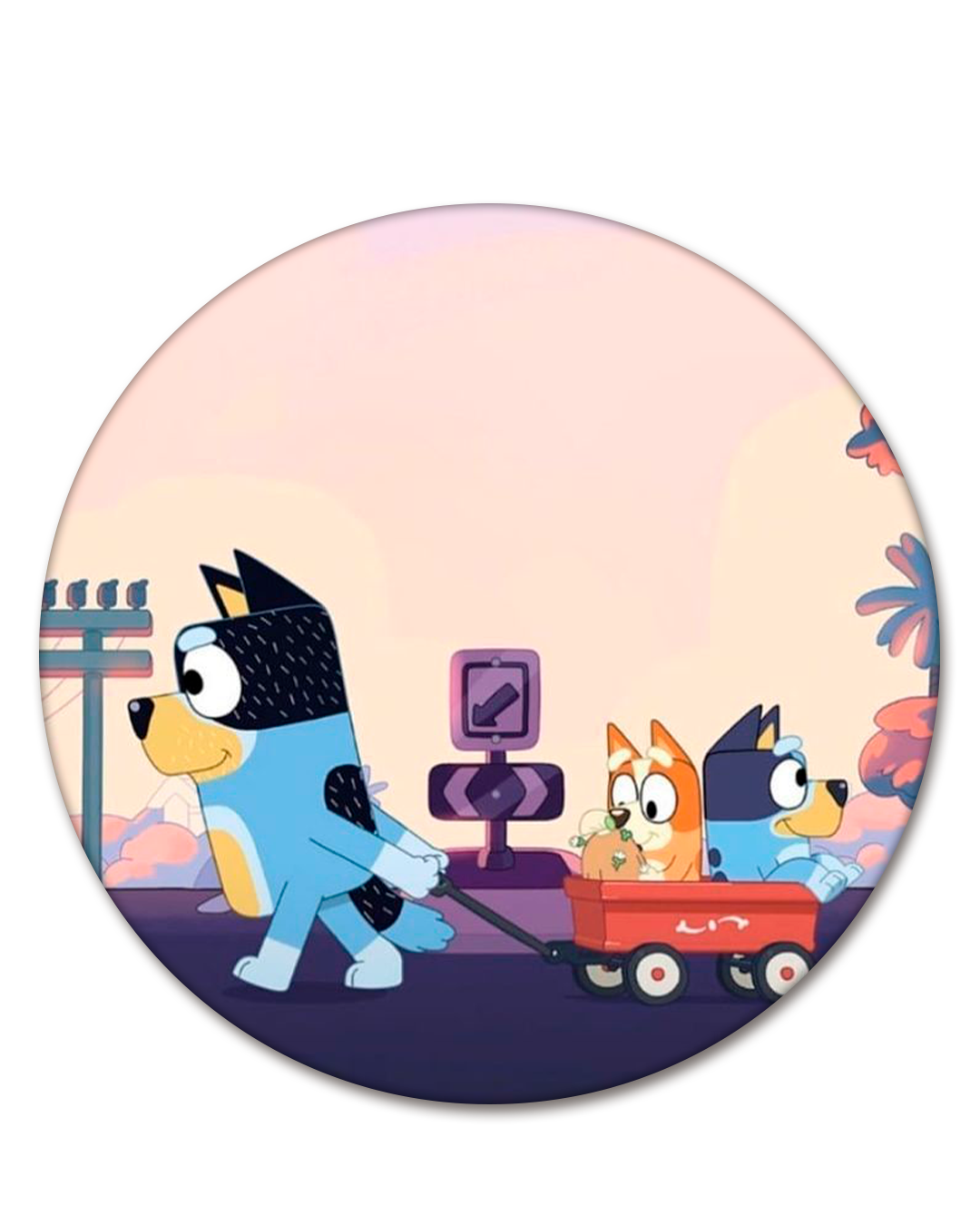 Bluey 15 Funda Circular para mampara