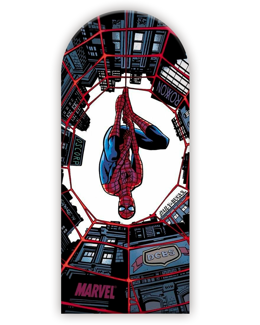 Spiderman 8 Funda para mampara de punta redonda