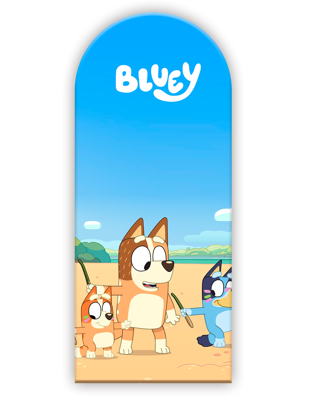 Bluey 11 Funda para mampara de punta redonda