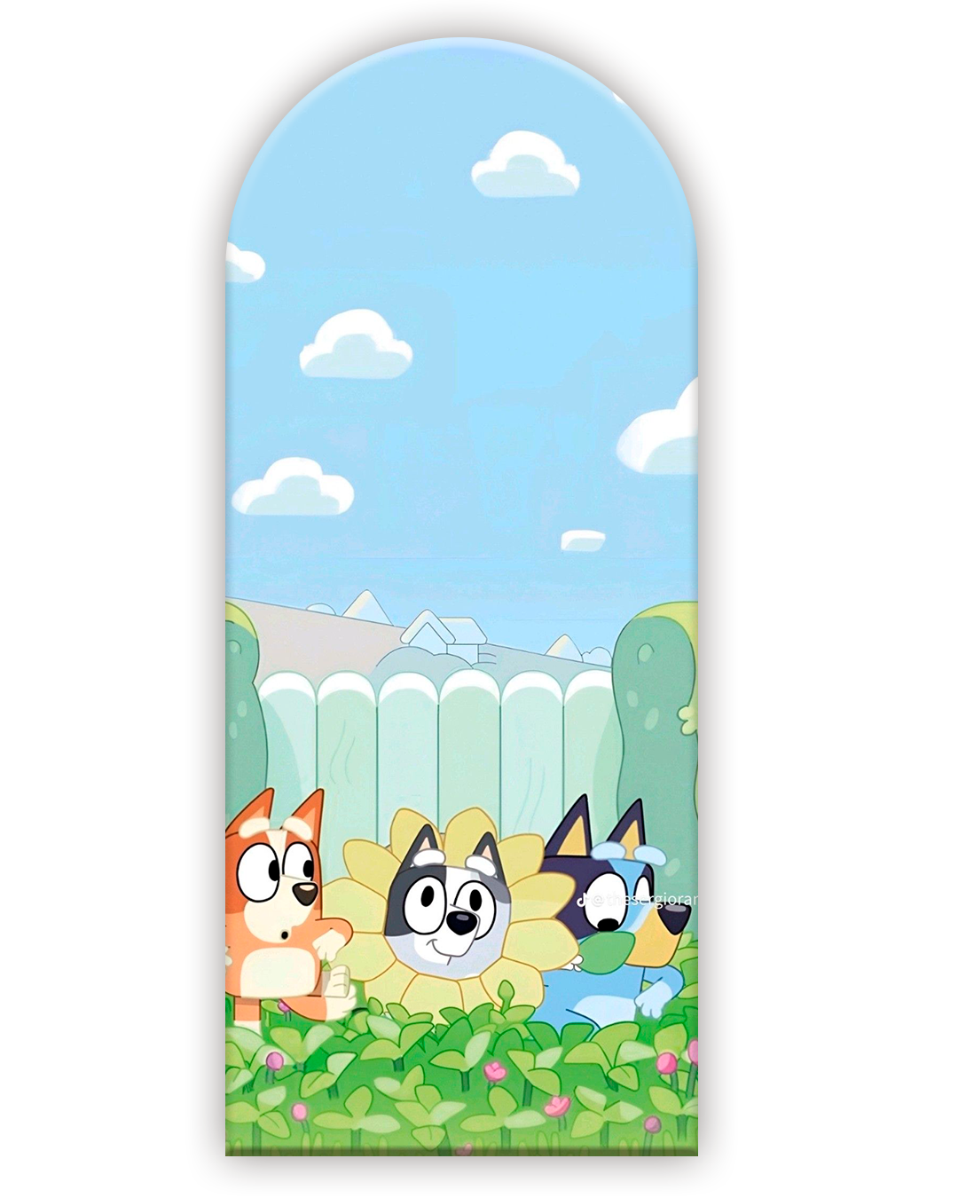 Bluey 12 Funda para mampara de punta redonda