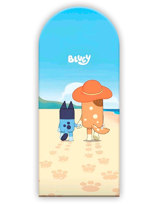 Bluey 4 Funda para mampara de punta redonda
