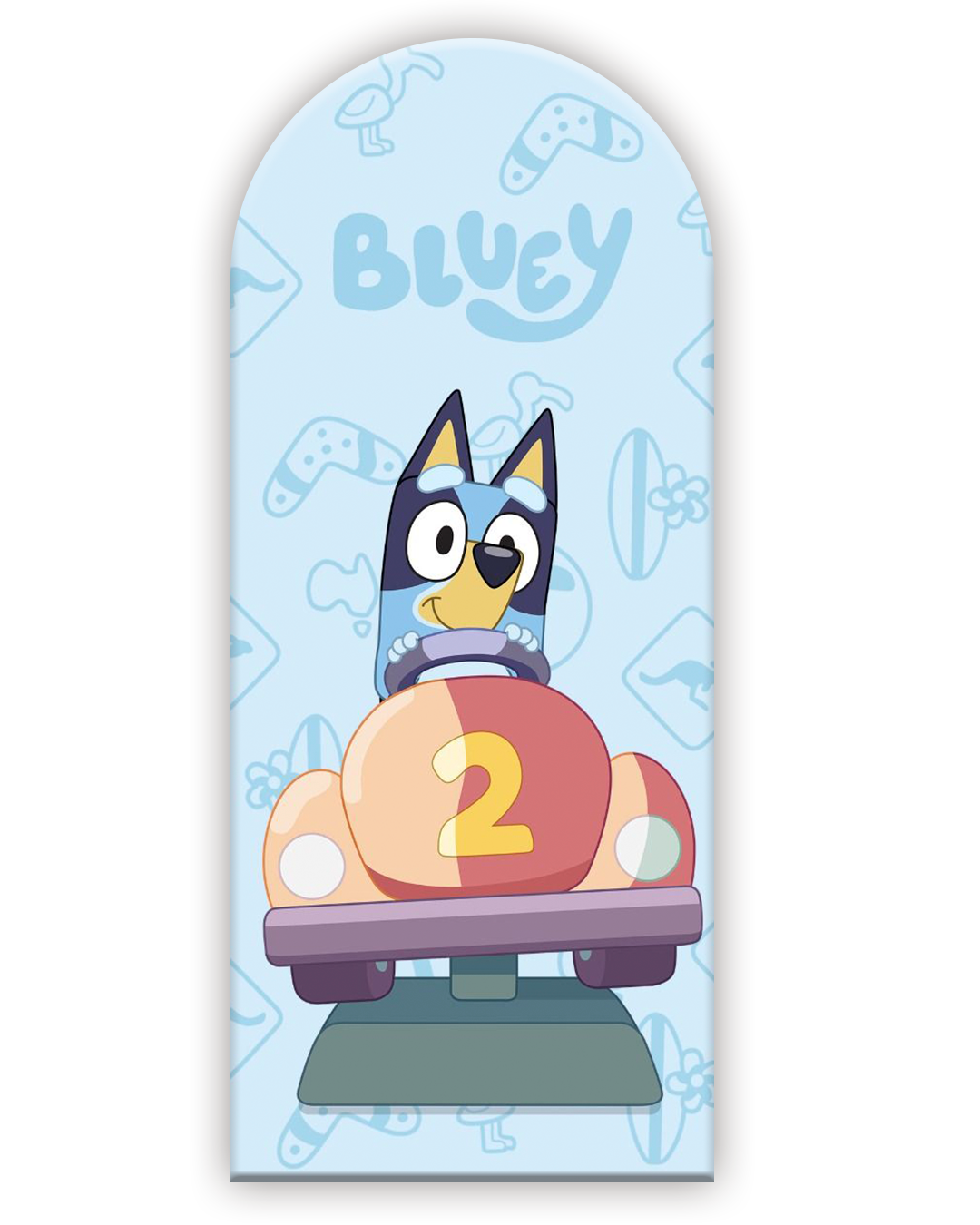 Bluey 7 Funda para mampara de punta redonda