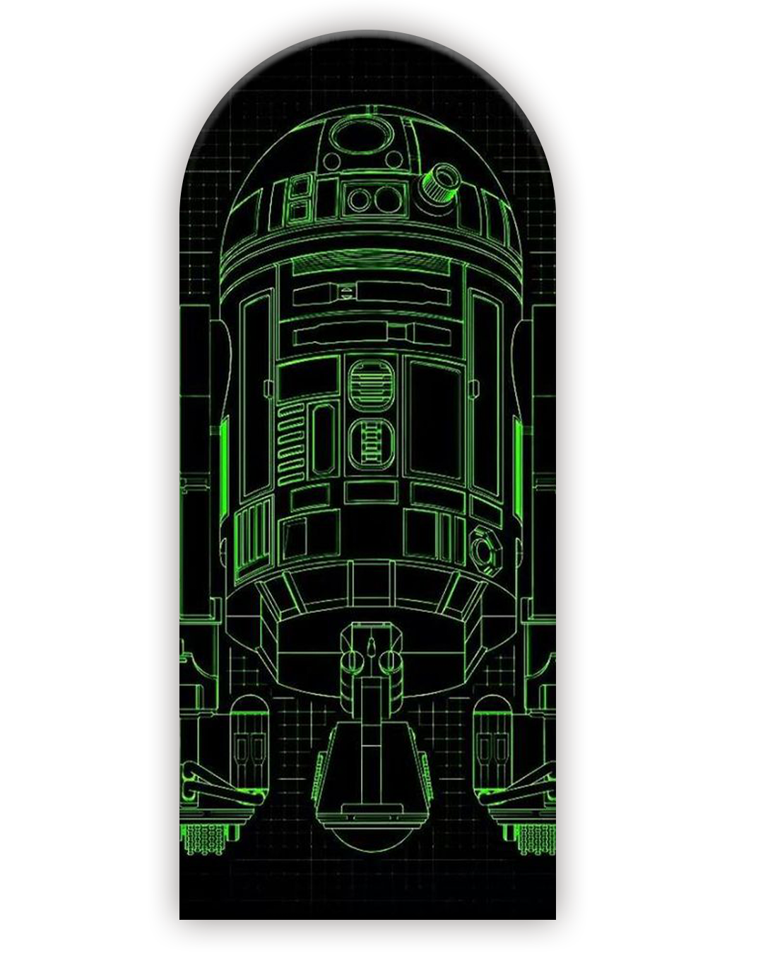 Star Wars 23 Funda para mampara de punta redonda