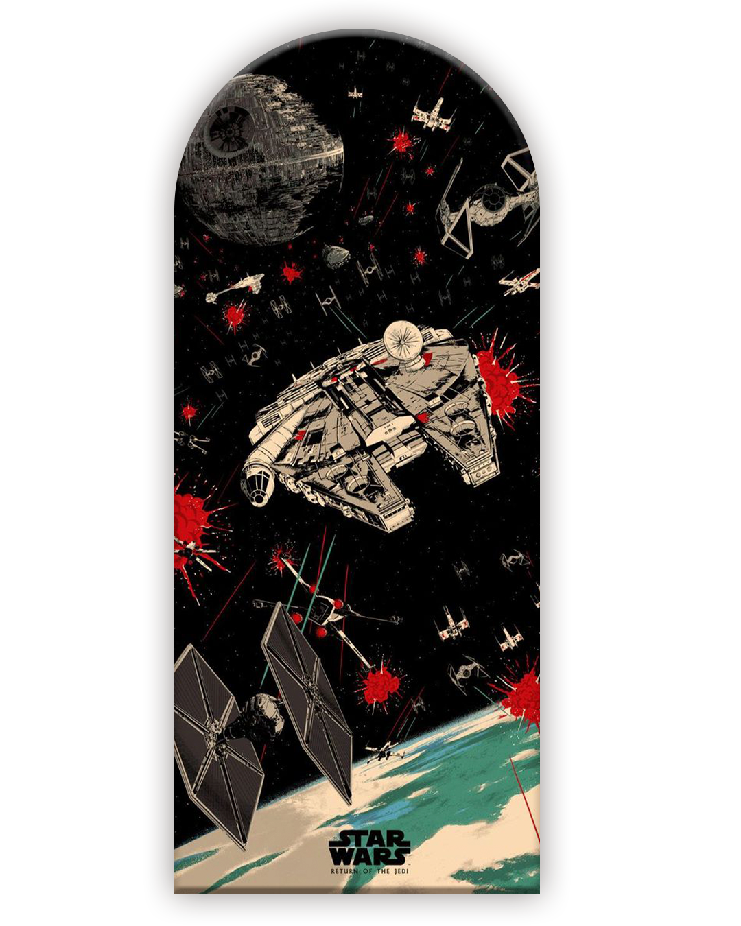 Star Wars 27 Funda para mampara de punta redonda