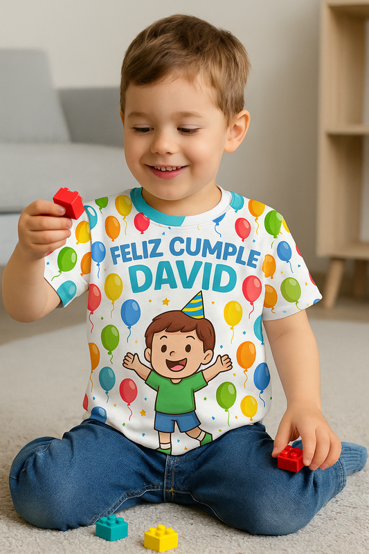 Playeras infantiles para cumpleaños