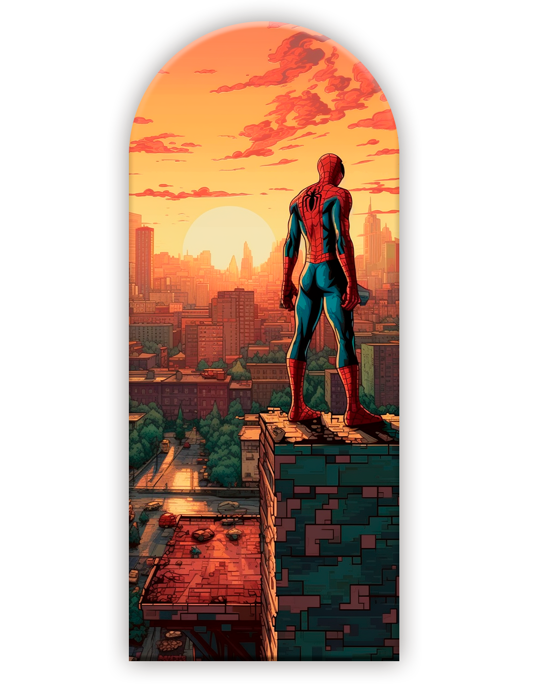 Spiderman 4 Funda para mampara de punta redonda