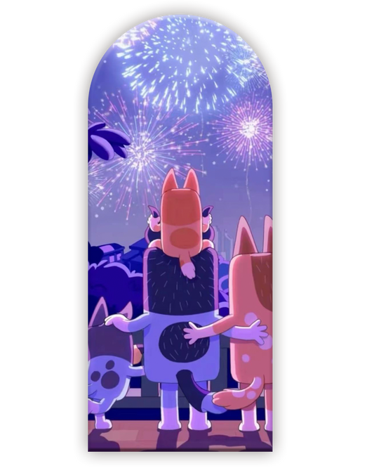 Bluey 16 Funda para mampara de punta redonda