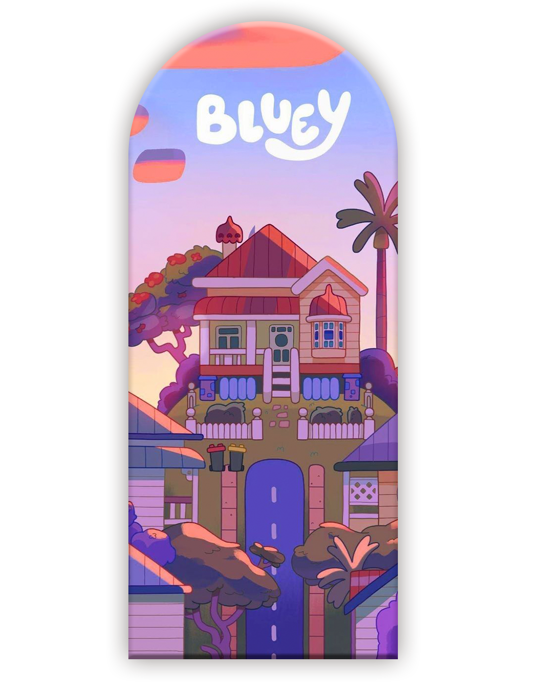 Bluey 17 Funda para mampara de punta redonda