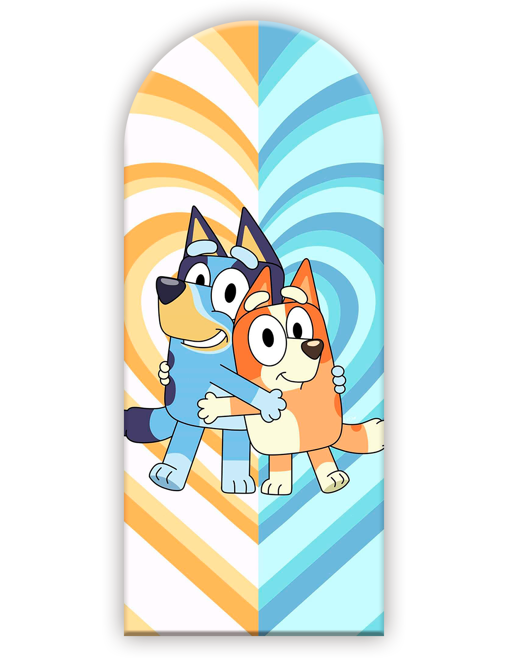 Bluey 3 Funda para mampara de punta redonda