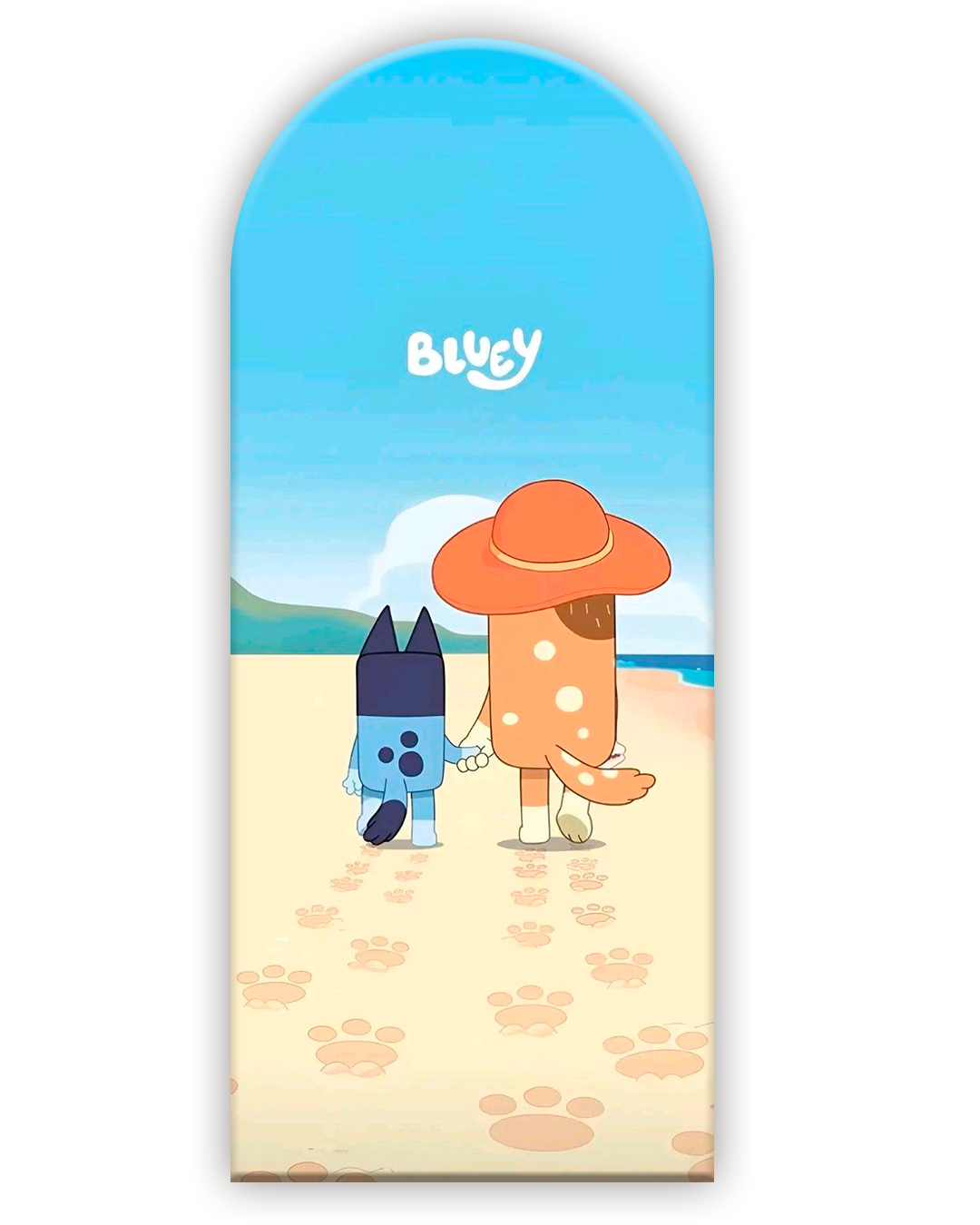 Bluey 4 Funda para mampara de punta redonda