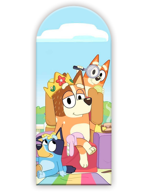 Bluey 9 Funda para mampara de punta redonda