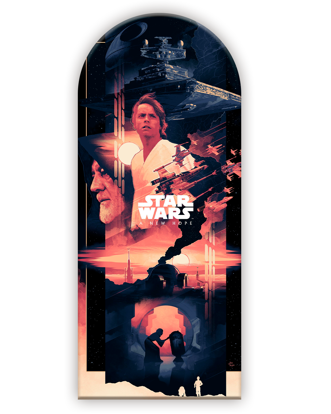 Star Wars 25 Funda para mampara de punta redonda