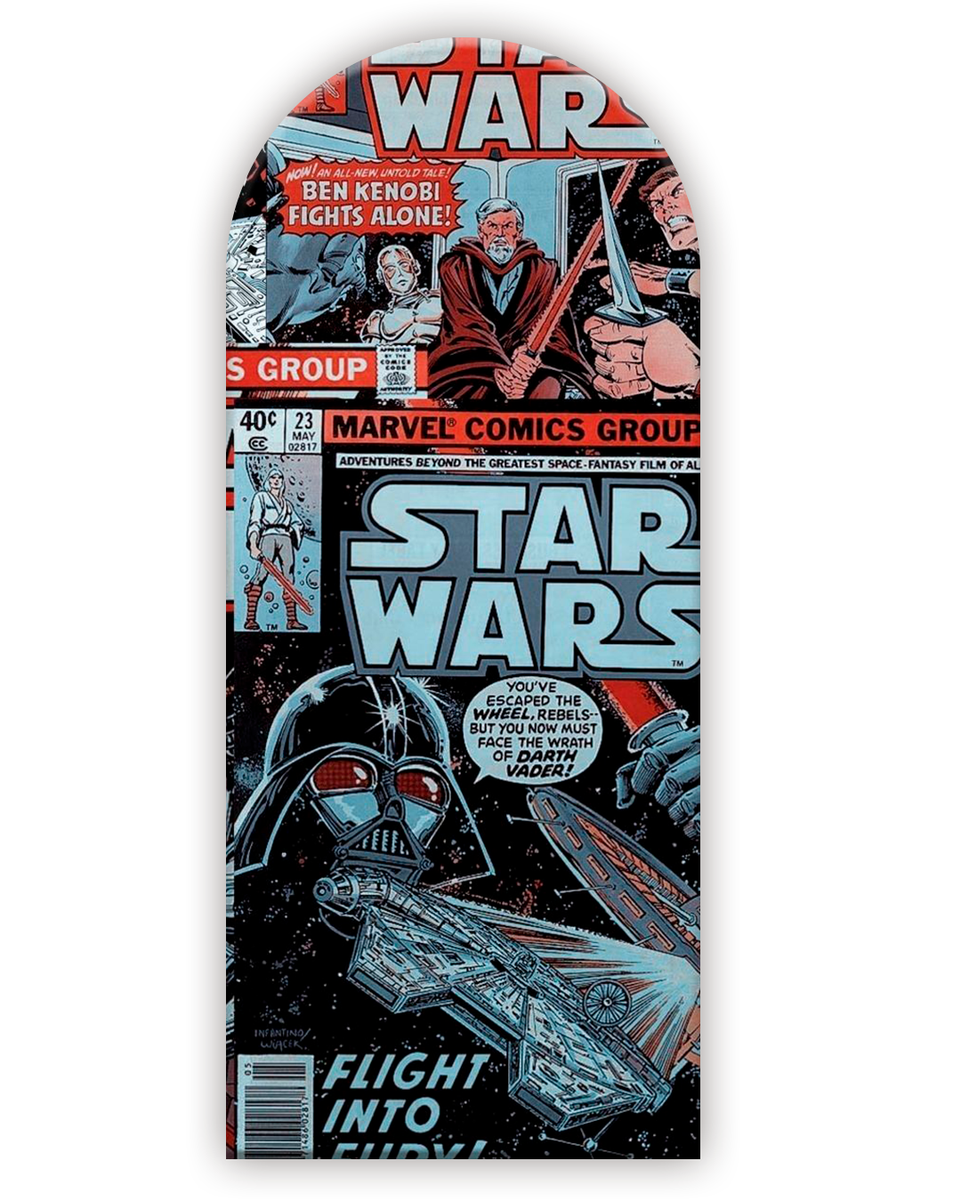 Star Wars 32 Funda para mampara de punta redonda