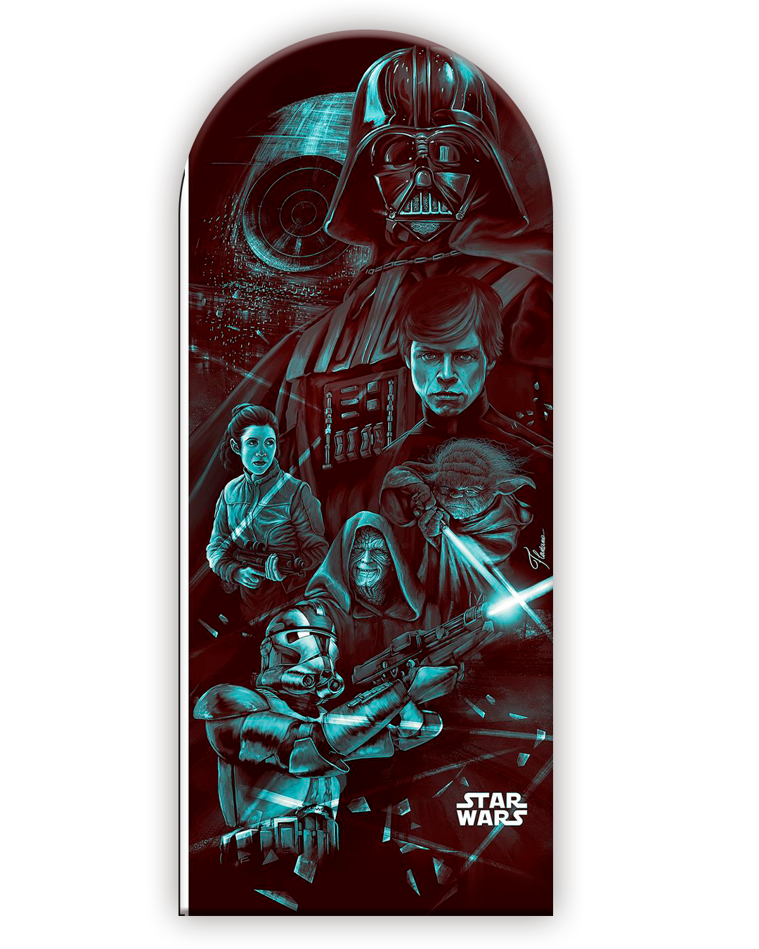 Star Wars 35 Funda para mampara de punta redonda