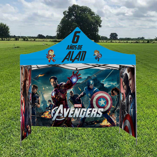 Toldo con funda personalizada 3m x 3m